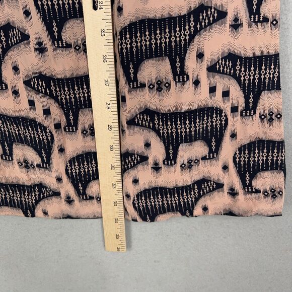 Anthropologie Maeve Dress Womens 2 Pink Zola Polar Bear Pocket Eclectic Mini - Picture 12 of 14